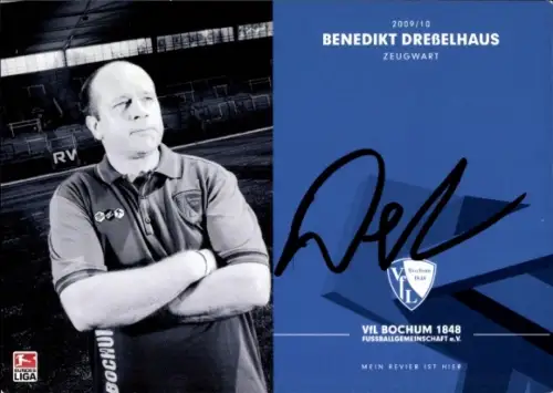 Autogrammkarte Zeugwart Benedikt Dreßelhaus, VfL Bochum, Autogramm