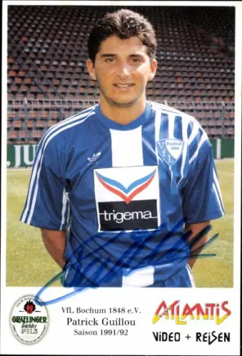 Autogrammkarte Fußballer Patrick Guillou, VfL Bochum, Autogramm