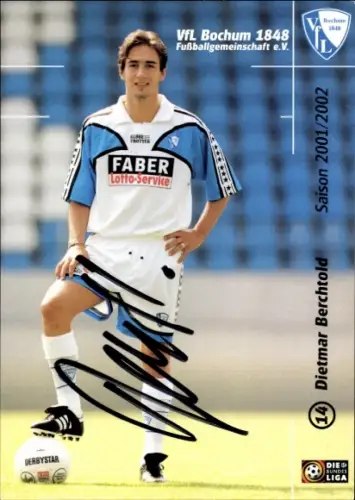 Autogrammkarte Fußballer Dietmar Berchtold, VfL Bochum, Autogramm
