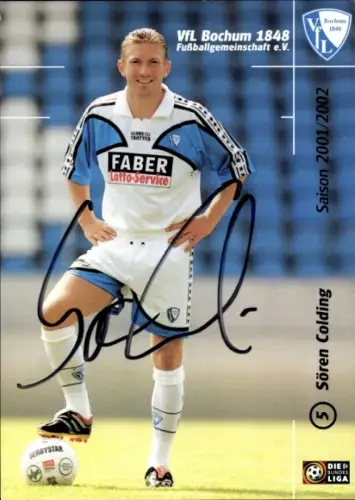 Autogrammkarte Fußballer Sören Colding, VfL Bochum, Autogramm