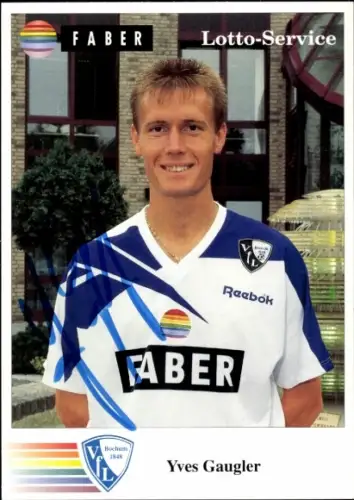 Autogrammkarte Fußballer Yves Gaugler, VfL Bochum, Autogramm