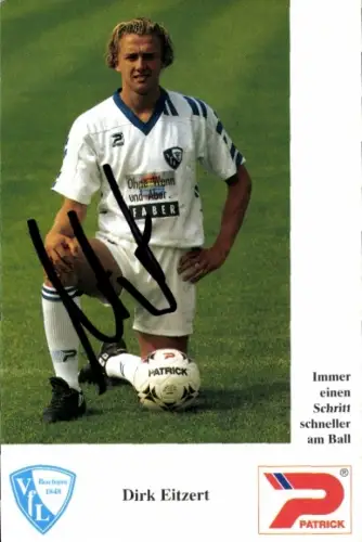 Autogrammkarte Fußballer Dirk Eitzert, VfL Bochum, Autogramm