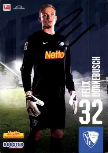 Autogrammkarte Fußballer Felix Dornebusch, VfL Bochum, Autogramm