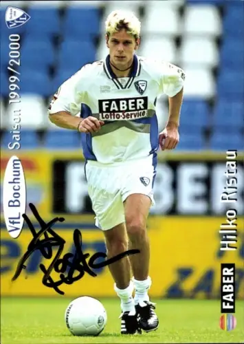 Autogrammkarte Fußballer Hilko Ristau, VfL Bochum, Autogramm