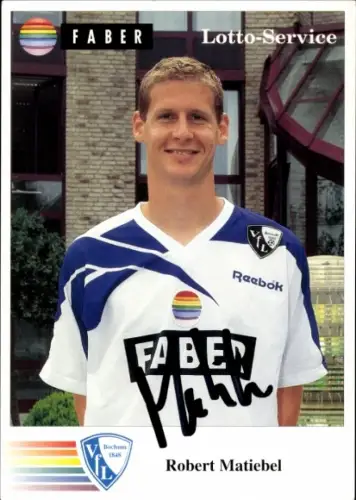Autogrammkarte Fußballer Robert Matiebel, VfL Bochum, Autogramm