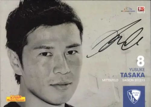 Autogrammkarte Fußballer Yusuke Tasaka, VfL Bochum, Autogramm