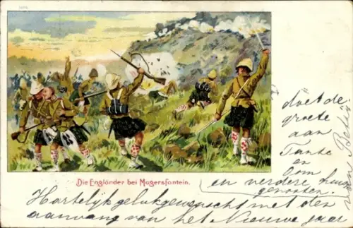 Ak Burenkrieg, Die Engländer in Magersfontein