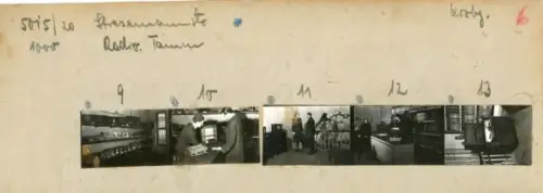 Kontaktabzug Fotos Berlin Kreuzberg, Stresemannstraße, Geschäft Radio Tamm, 5 Fotos ca. 4x2 cm