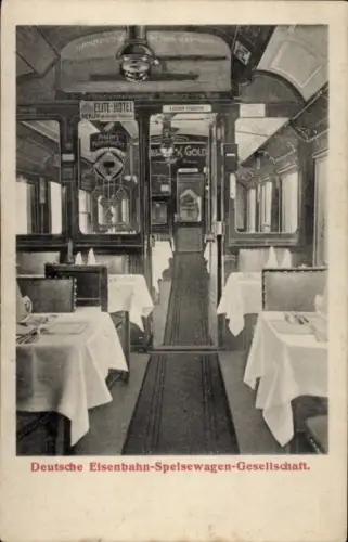 Ak Deutsche Eisenbahn-Speisewagen-Gesellschaft