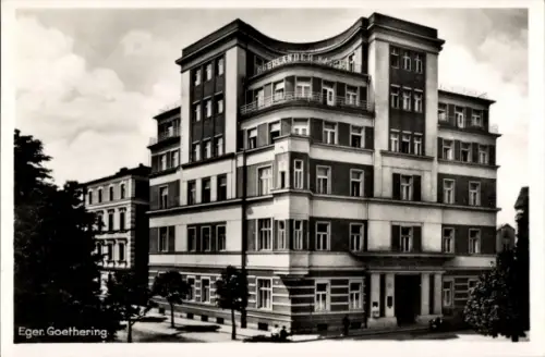 Ak Cheb Eger Region Karlsbad, Goethering