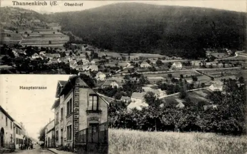 Ak Thannenkirch Elsass Haut Rhin, Oberdorf, Hauptstraße