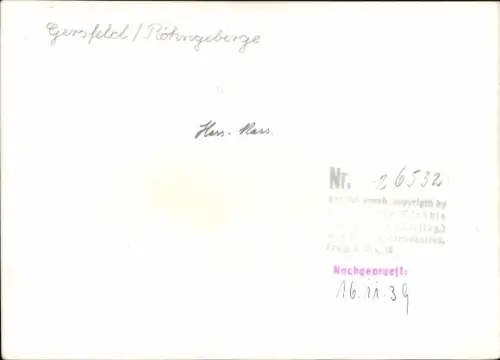 Ak Gersfeld in der Rhön Hessen, Gersfeld im Rohingebirge, Rhön, Hessen