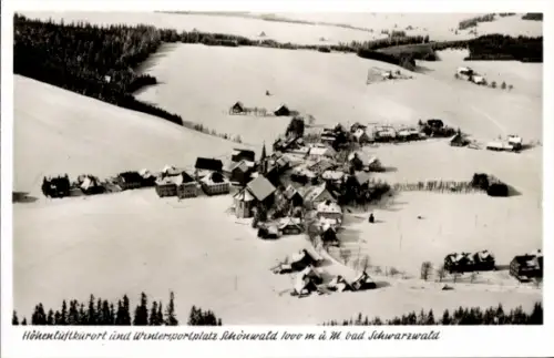 Ak Schönwald im Schwarzwald, Schneebedeckte Landschaft, Wintersportplatz, Höhenluftkurort, Winter