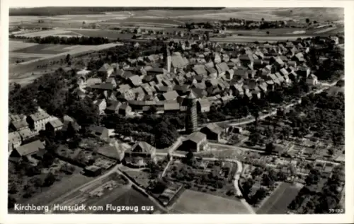 Ak Kirchberg im Hunsrück, Fliegeraufnahme