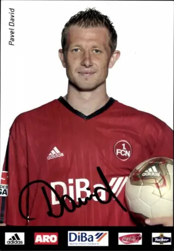 Autogrammkarte Fußballer Pavel David, 1. FC Nürnberg, Autogramm