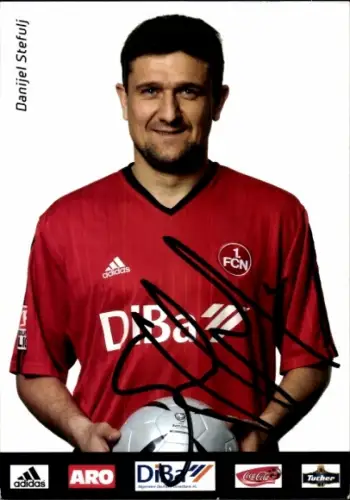Autogrammkarte Fußballer Danijel Stefulj, 1. FC Nürnberg, Autogramm