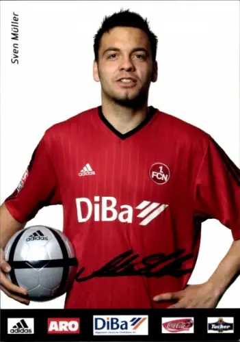 Autogrammkarte Fußballer Sven Müller, 1. FC Nürnberg, Autogramm
