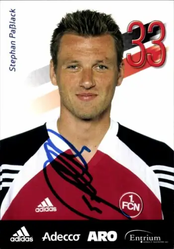 Autogrammkarte Fußballer Stephan Paßlack, 1. FC Nürnberg, Autogramm