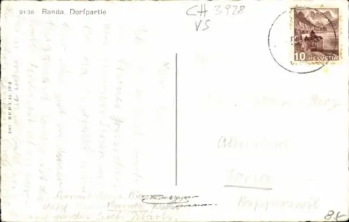 Ak Randa Kanton Wallis Schweiz