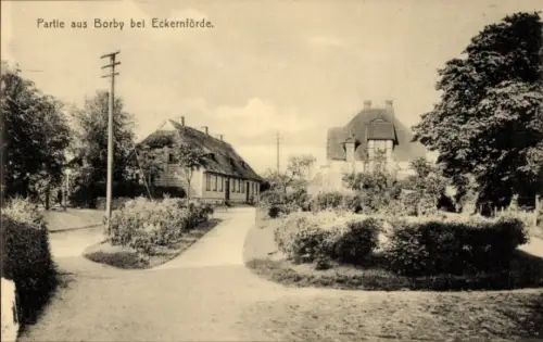 Ak Ostseebad Eckernförde, Partie aus Borby