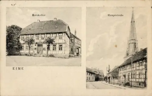 Ak Eime in Niedersachsen, Ratskeller, Hauptstraße
