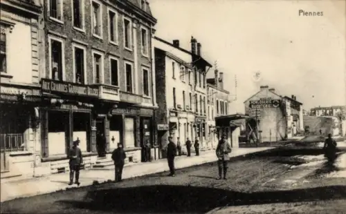 Ak Plennes Meurthe et Moselle, Straßenpartie
