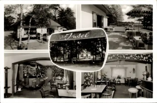 Ak Hartenholm in Holstein, Zur Insel, Innenansichten, Terrasse