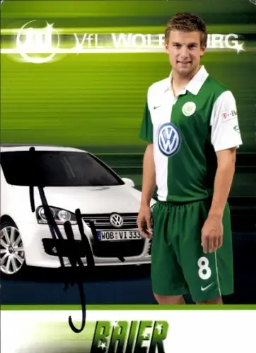 Autogrammkarte Fußballer Daniel Baier, VfL Wolfsburg, Autogramm