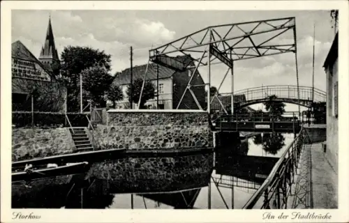 Ak Storkow in der Mark, Stadtbrücke
