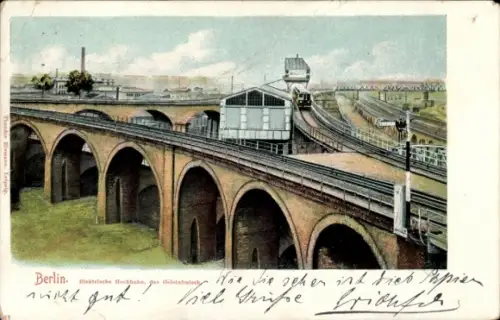 Ak Berlin Kreuzberg, Hochbahn Gleisdreieck, U Bahn