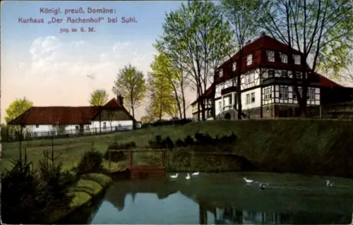 Ak Suhl in Thüringen, Kurhaus Der Aschenhof