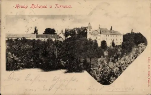 Ak Hrubý Rohozec Großrohosetz Turnov Turnau Region Reichenberg, Teilansicht