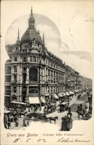 Ak Berlin Mitte, Leipziger Ecke Friedrichstraße