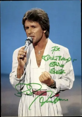 Autogrammkarte Sänger G. G. Anderson, Portrait, Autogramm