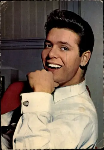 Autogrammkarte Cliff Richard, Portrait, Autogramm
