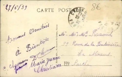 Ak Saint Gilles Croix de Vie Vendée, Strand