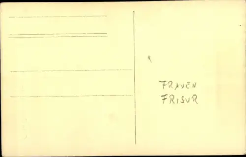 Foto Ak Frau-Porträt, Frisur, Ohrringe