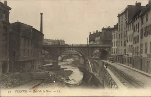 Ak Vienne Isère, Quai de Gere