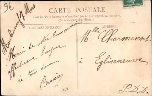 Ak Saint Diéry Puy de Dôme, Gesamtansicht