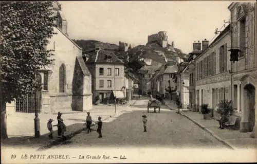 Ak Petit Andely Eure, Grande Rue