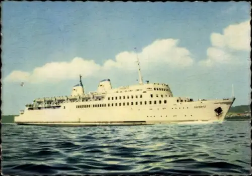 Ak MS Sassnitz, Eisenbahnfährschiff der Deutschen Reichsbahn