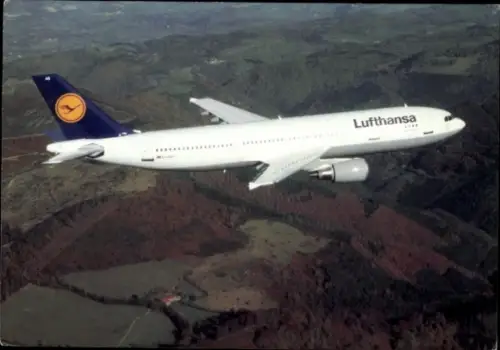 Ak Deutsches Passagierflugzeug, Airbus A300-600, Lufthansa