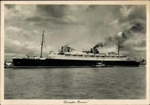 Ak Norddeutscher Lloyd Dampfer Bremen, Beiboot