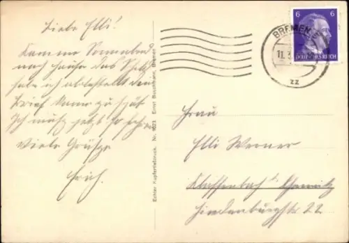 Ak Norddeutscher Lloyd Dampfer Bremen, Beiboot