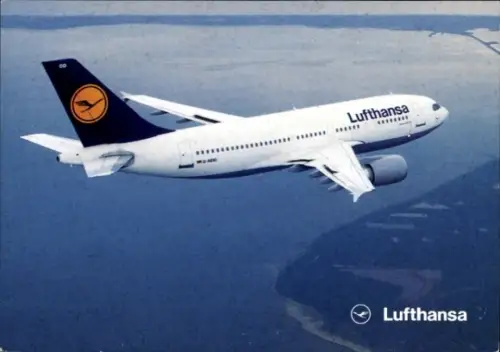 Ak Deutsches Passagierflugzeug, Lufthansa, Airbus A310-300