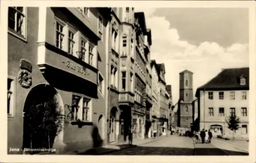 Ak Jena in Thüringen, Johannisstraße, Zur Rose