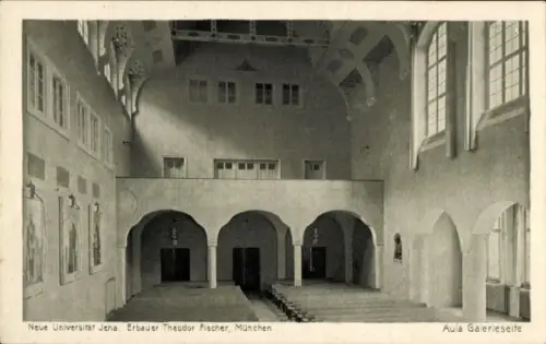 Ak Jena in Thüringen, Innenansicht der Aula, Neue Universität, Erbauer Theodor Fischer,  Architek