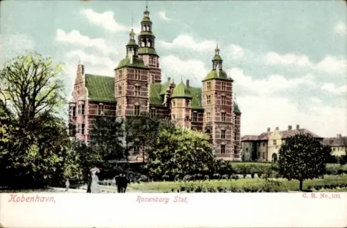 Ak København Kopenhagen Dänemark, Rosenborg Slot, s Gebäude, kolorierte 