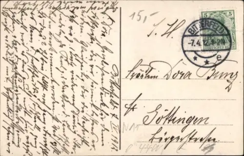 Ak Bitterfeld in Sachsen Anhalt,  Binnengärten