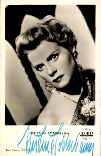 Ak Schauspielerin Kristina Söderbaum, Portrait, Film Sterne über Colombo, Autogramm